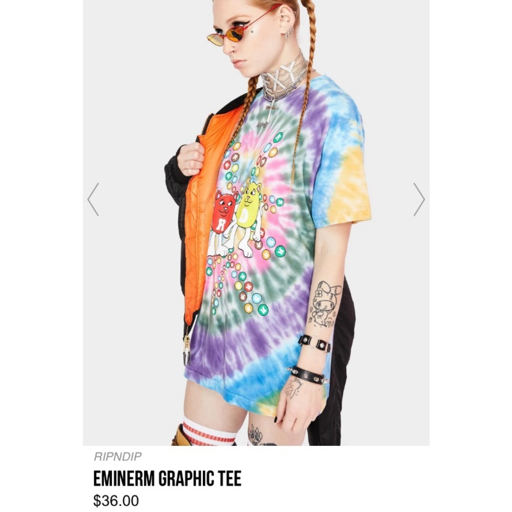 NWT RIPNDIP Eminerm Graphic Tee. Size Large. - Picture 3 of 4